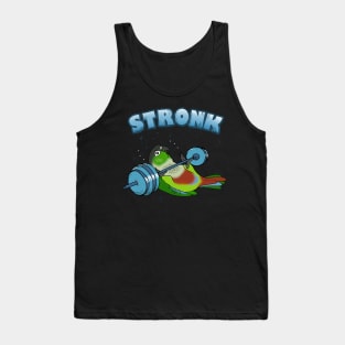 Stronk Green cheeked conure Fitness Parrot Workout Tank Top